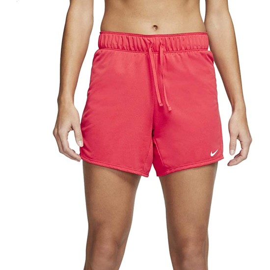  Women’s Foldover-Waistband Shorts, Small, Red