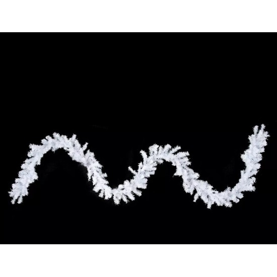  9′ x 8″ White Canadian Pine Artificial Christmas Garland – Unlit