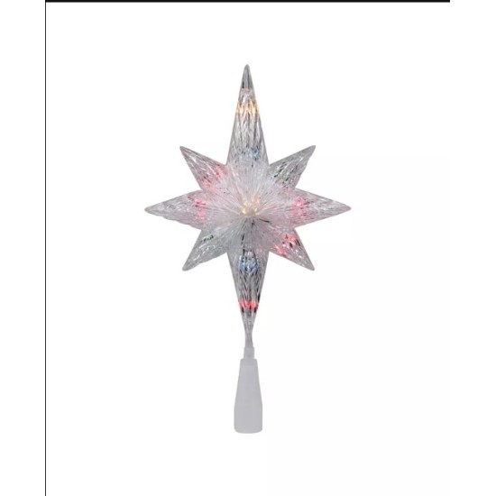 Northlight Lighted Clear Crystal Star Of Bethlehem Christmas Tree Topper