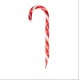  Set of 10 Lighted Outdoor Candy Cane Christmas Lawn Stakes 12″