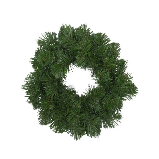  Unlit Deluxe Windsor Pine Artificial Christmas Wreath, 12″, Green