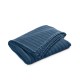  Contrast Stitch Coverlet, Full/Queen, Navy