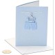  Baby Cards for Baby Boy Overalls On Hanger, 1 EA