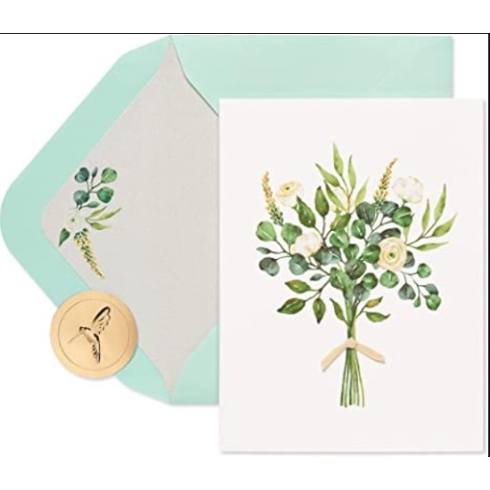  Wedding Card for Couple (White Flowers)
