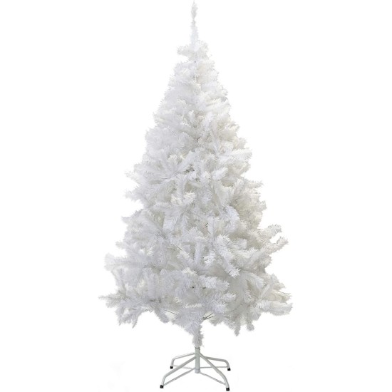  8-Ft Canadian Pine PVC Unlit Crystal White Artificial Christmas Tree