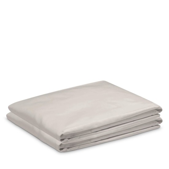 Riley Sateen Fitted Sheet, Ivory, Twin