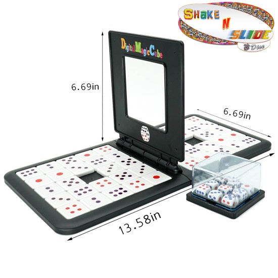 Shake’n Slide Block Game Shape Matching Intelligence Board Game for Family Game Nights, Dice