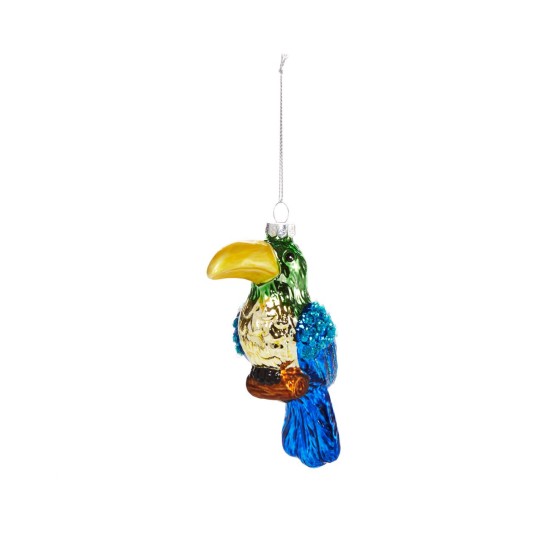 Bloomingdale’s Glass Parrot Ornament, Multi