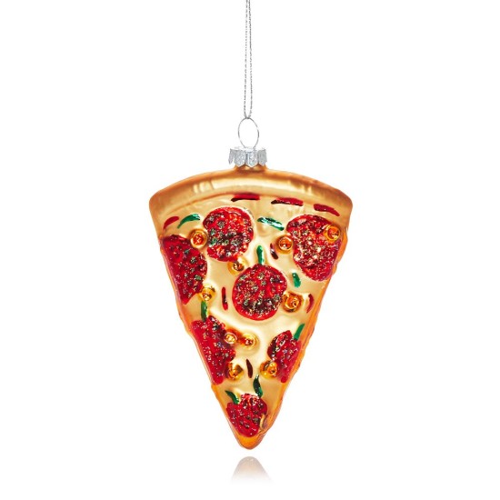 Bloomingdale’s Glass Pizza Ornament, Multi