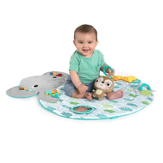  Hug ‘N Cuddle Activity Gym & Playmat with Take-Along Toys, Multicolor