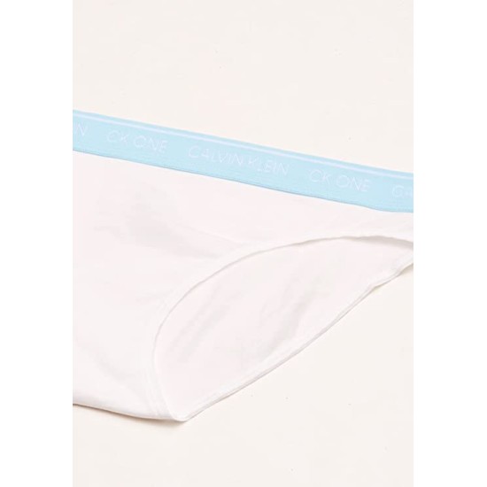  Women’s CK One Cotton Bikini Panty, White Bodies Blue Flannel/Maya Blue/POP Yellow/Plump Plum/DEEP Sky Blue/Wave Light RED/Foggy Blue, Small