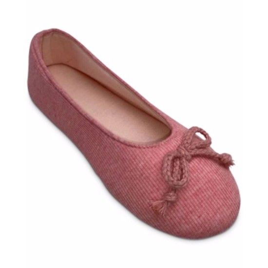  Women’s Ballerina Slippers, Pink Dolphin, Medium