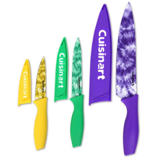  Tie Dye Print 6-Pc. Chef Cutlery Set
