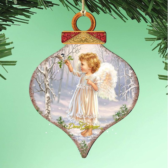  by Dona Gelsinger Little-Winter-Blessings Ornament and Drop Ornament
