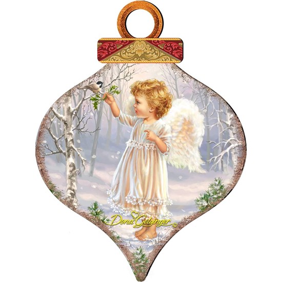  by Dona Gelsinger Little-Winter-Blessings Ornament and Drop Ornament