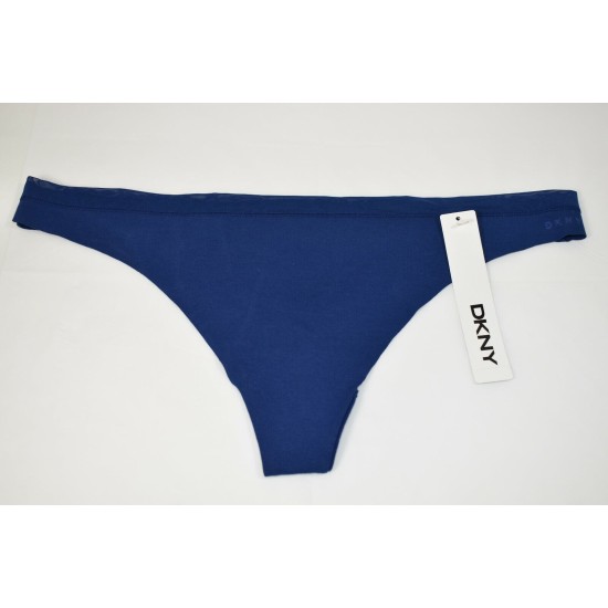  Panty Line Solid Everyday Thong, Blue, X-Large