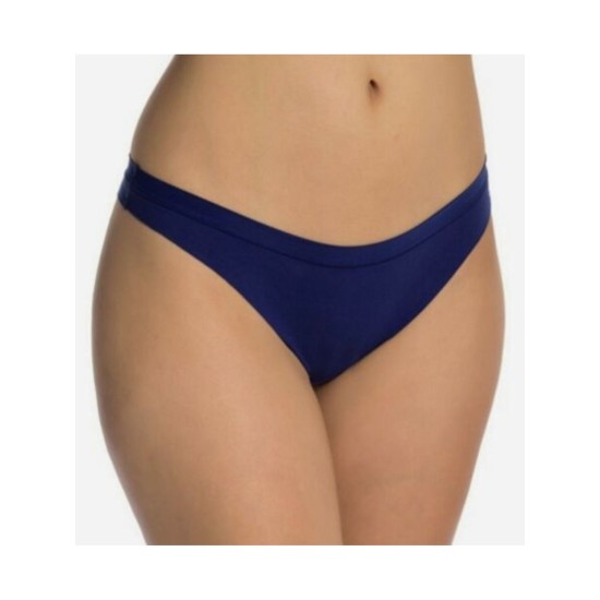  Panty Line Solid Everyday Thong, Blue, X-Large