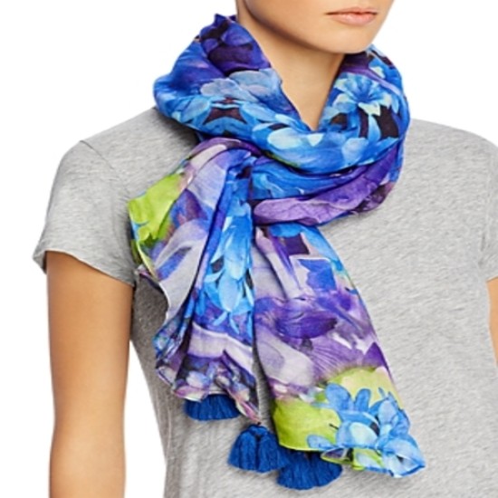  Tropical Floral Wrap - 100% Exclusive, Navy, One Size