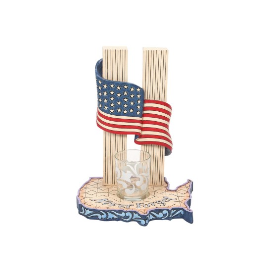  6008787 Jim Shore Never Forget 9-11 Candle Holder