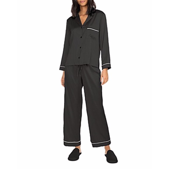  Nikki Pajama Set, Charcoal, Small