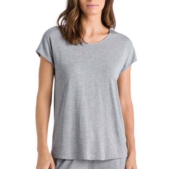  Women’s Natural Elegance Short Sleeve Shirt, Gray, X-Large