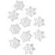  3D Snowflake Wall Decal 10-Pc. Set