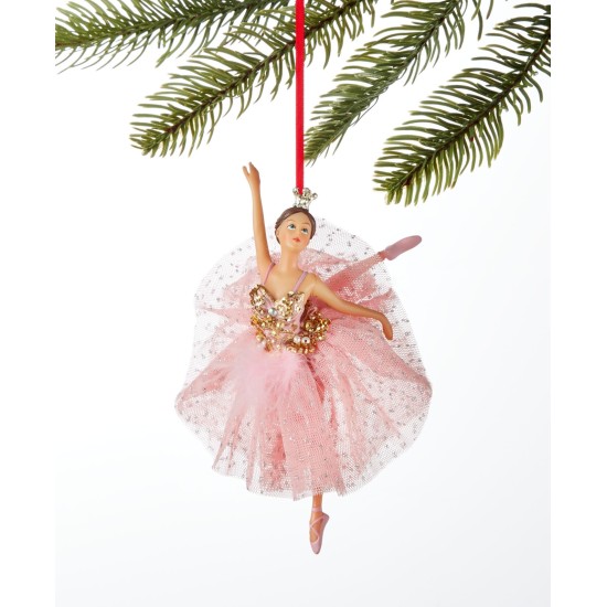  Ballet Ballerina with Pink Tutu Ornament, Pink, Onesize