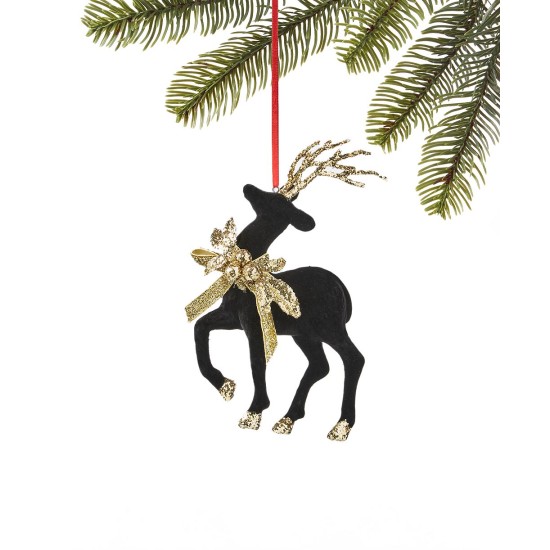  Black Tie Deer Ornament