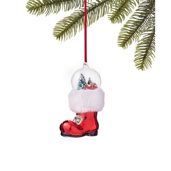  Christmas Cheer Boot Ornament, Red