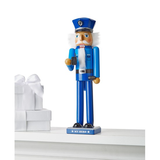  Police Officer Nutcracker, Blue