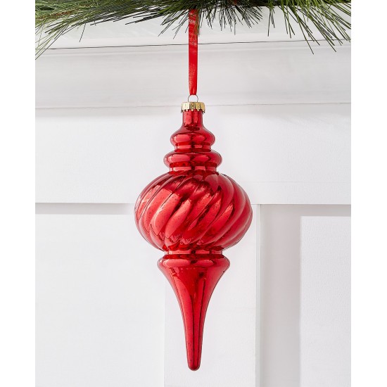  Ruby Holiday Oversized Red Finial Ornament