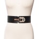  Concepts Embellished Stretch Belt, Black, Medium / Large