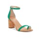 INC International Concepts Womens Wanada Open Toe Ankle Strap, Green, Size 10.0