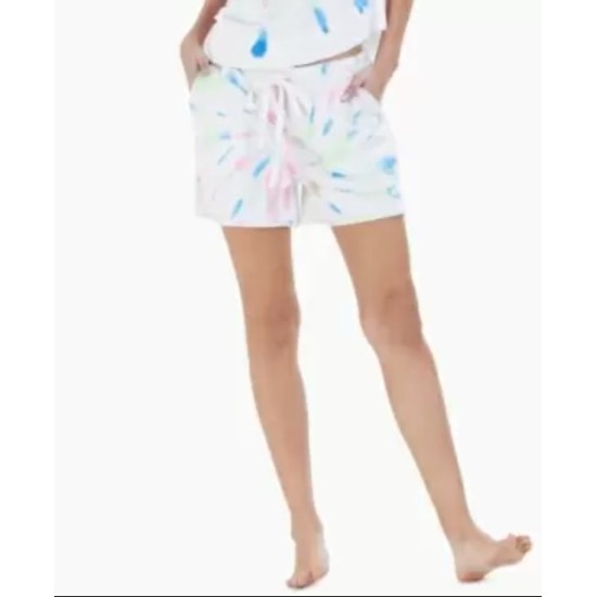 Jenni French Terry Pajama Shorts, White, X-Small