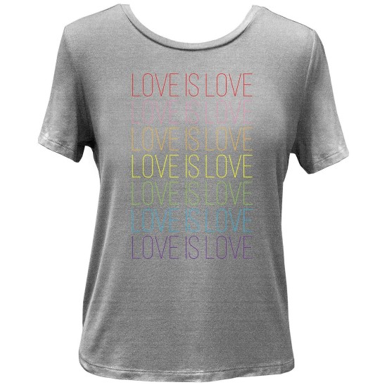  Women's Pride Equality T-Shirts, Heather Grey, X-Large