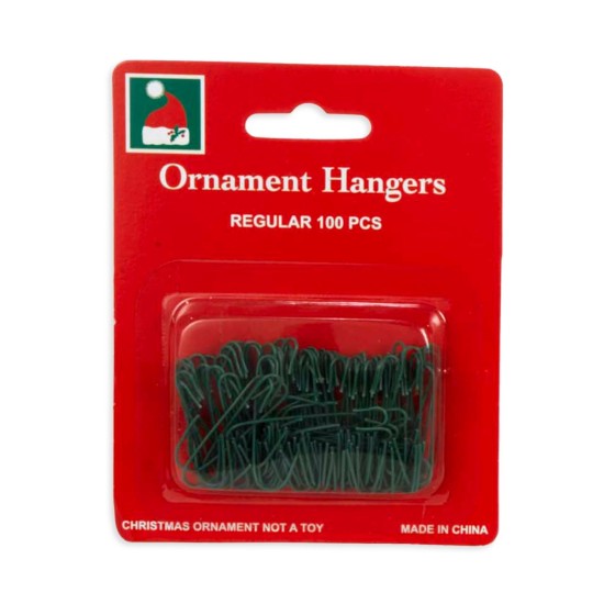  Club Pack of 7200 Forest Green Christmas Ornament Hooks 1.5″