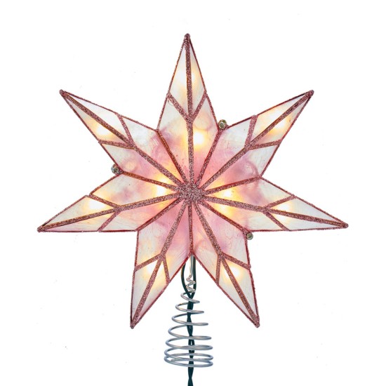  10-Light 7-Point Capiz Star Treetop
