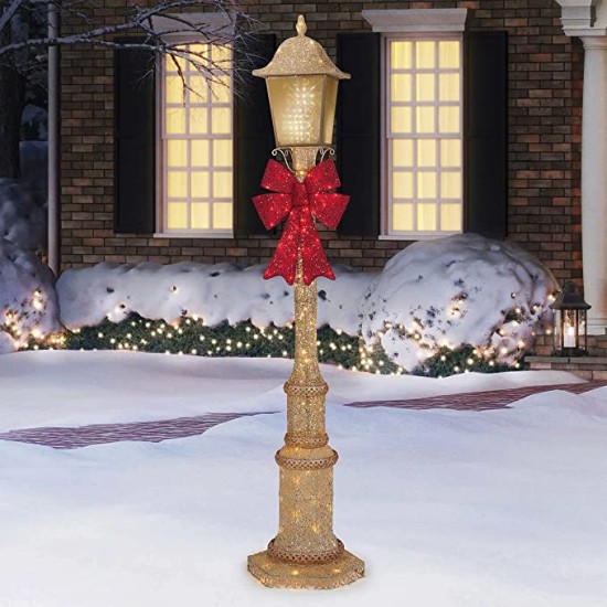 Lamp Post with LED Lights LAMPADAIRE FAROL for Christmas 2022