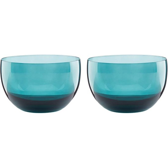  Sprig & Vine 2-Piece Glass Bowl Set, 2.00 LB, Blue