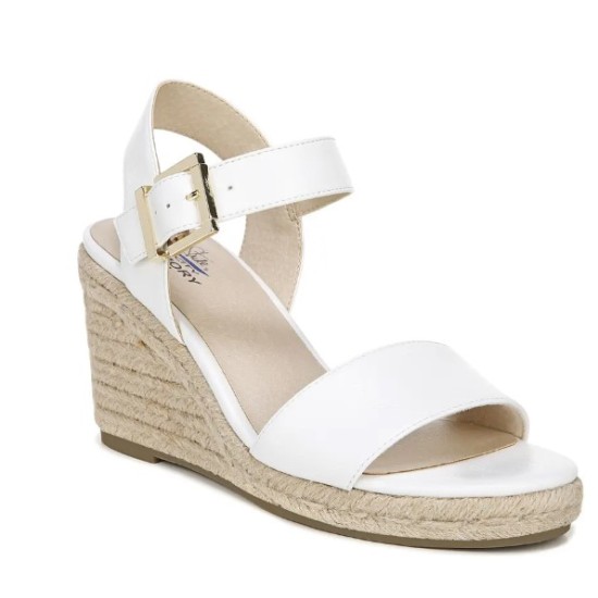  Tango 2 Ankle Strap Wedge Sandal in White at Nordstrom, White, 9 M