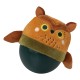  Wobbly Bobbly Owl Soft Silicone Wobble Ball Toy