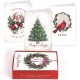  16-Count Boxed Assorted Christmas Cards, 4 each of 4 Different Designs, 6.25 x 4.62, Christmas Past