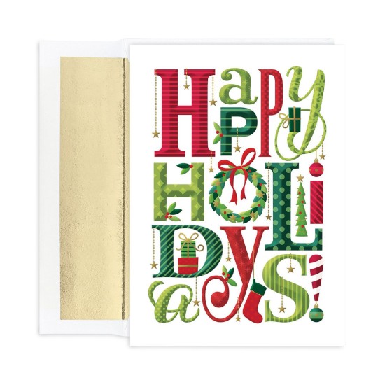  Happy Everything Holiday Set of 18 Boxed Cards