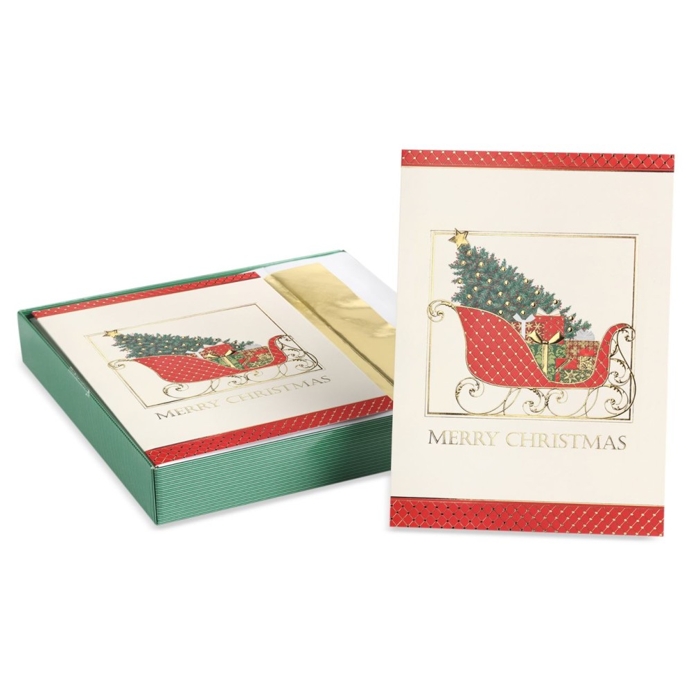 Masterpiece Studios Holiday Collection 18-Count Boxed Christmas Cards