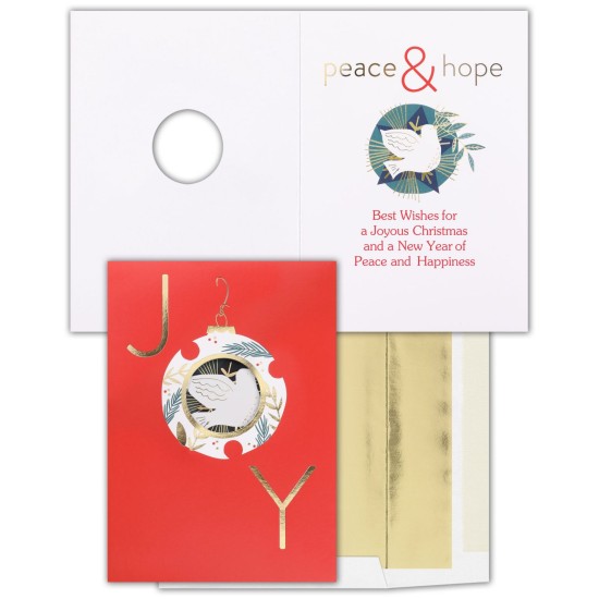  Joy Hope Peace Holiday Set of 16 Boxed Cards
