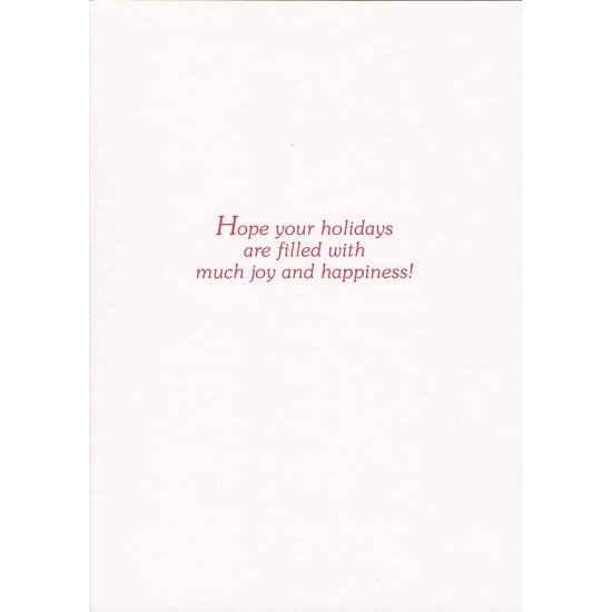  Warmest Wishes 18-Count Christmas Cards, Beach Christmas Tree, 5.62″ x 7.87″
