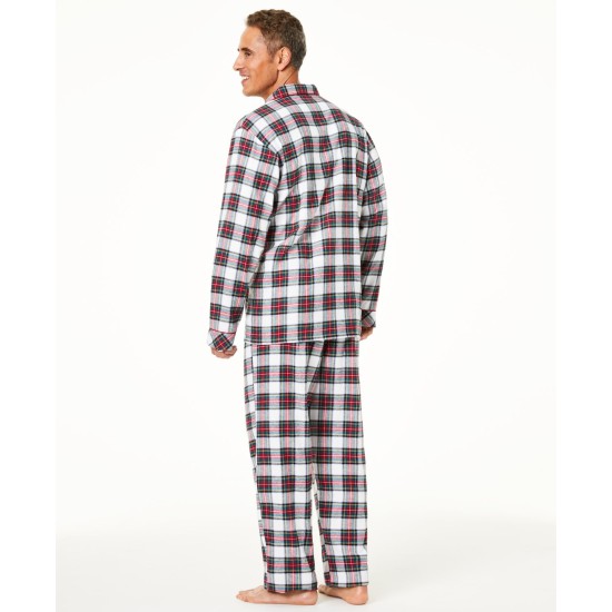 Matching  Men’s Stewart Plaid Christmas Pajama Set, Stewart Plaid, XXLarge