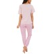  Womens Mean Girls Pajama Set, Pink, XX-Large