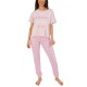  Womens Mean Girls Pajama Set, Pink, XX-Large