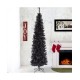  Artificial Christmas Tree, Includes Stand, 6 feet, Black